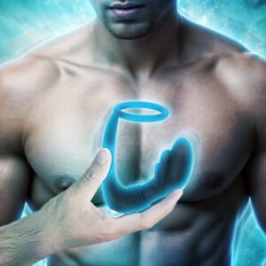 AE425 Nova Silicone Cock Ring and Prostate Vibe