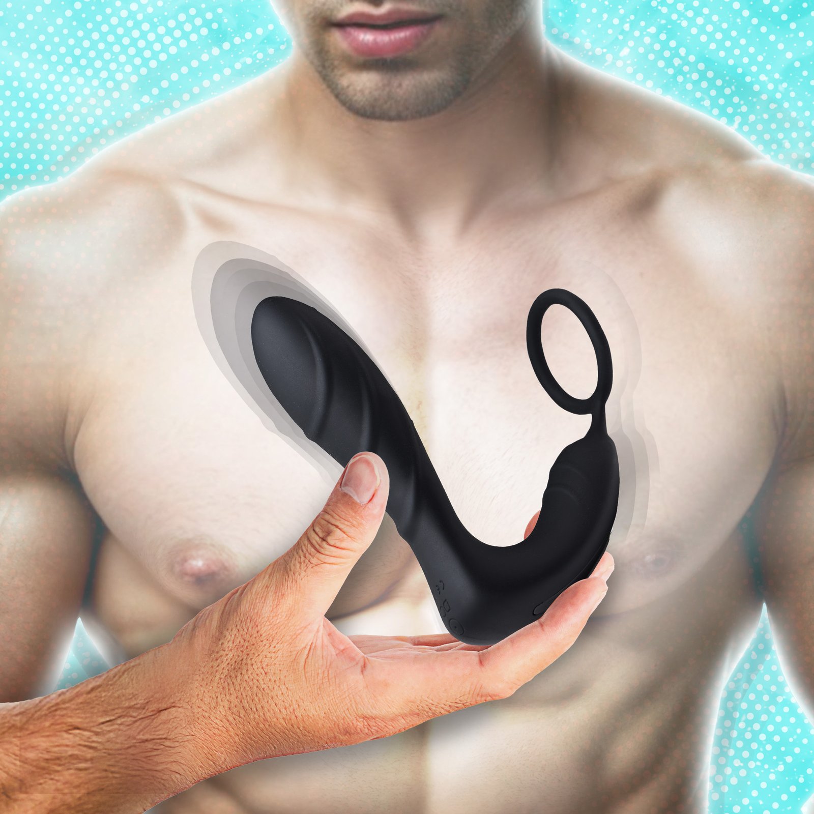 AF871_WebImage_005 AF871 Silicone Prostate Vibrator and Strap with Remote Control