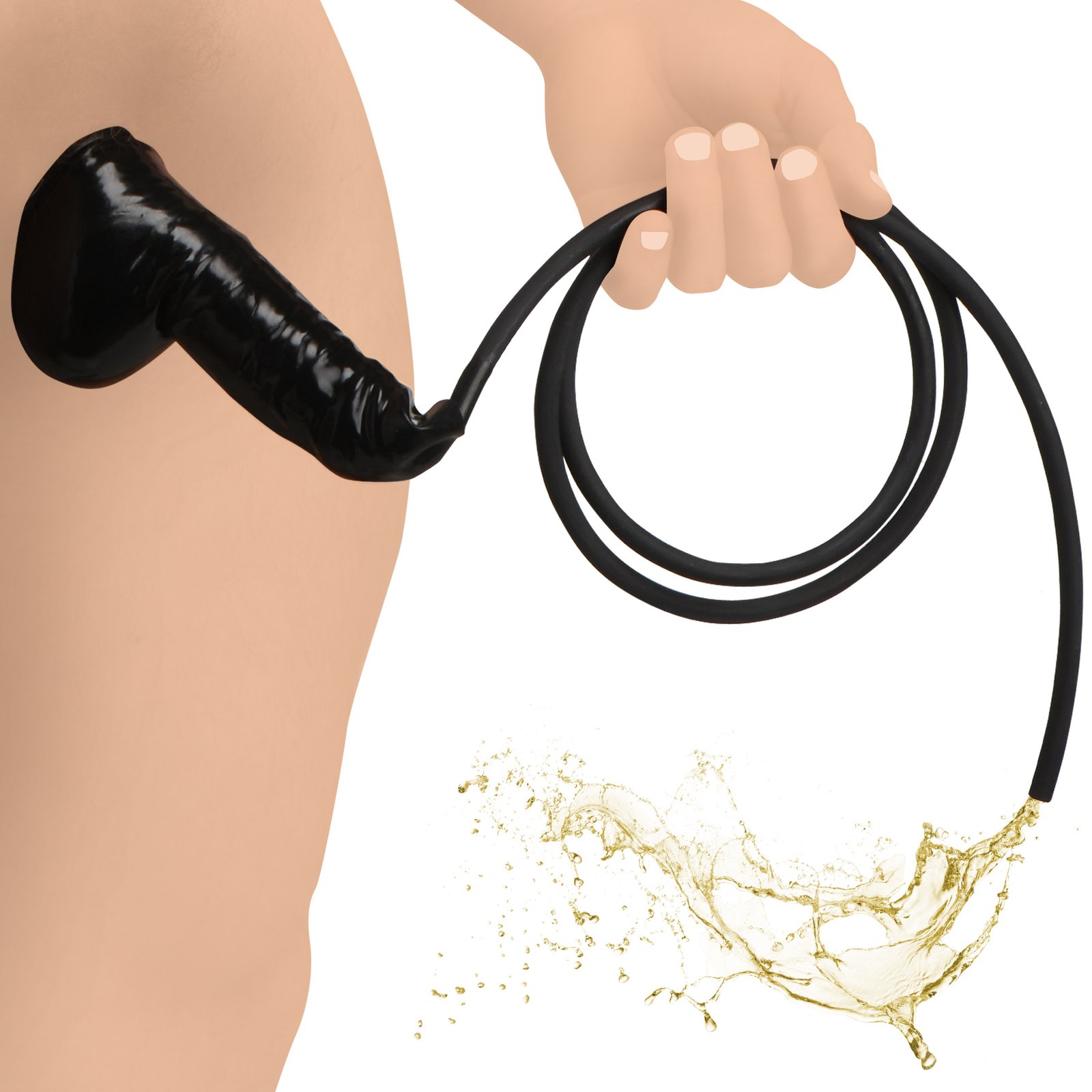 AH109_STD-MAIN AH109 Guzzler Realistic Penis Sheath with Tube