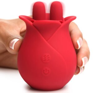 AH164 10X Fondle Massaging Rose Silicone Clit Stimulators