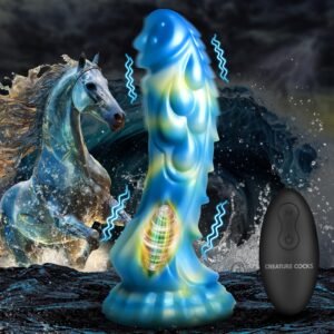 AH168 Sea Stallion Vibrating Silicone Dildo with Remote