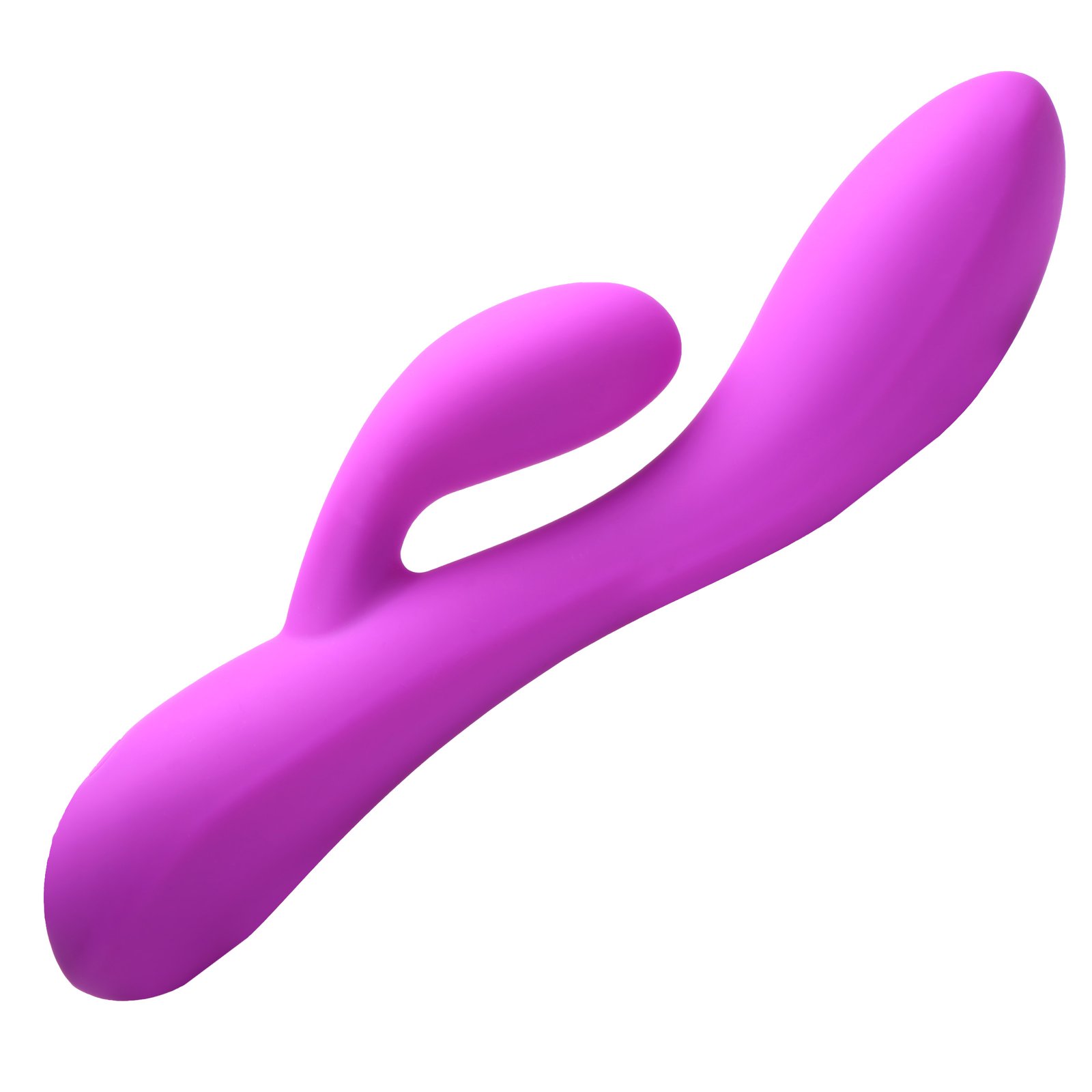 AH204-Purple-MAIN AH204-Purple 10X Flexible Silicone Rabbit Vibrator - Purple