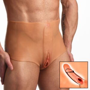 AH213-S Pussy Panties Silicone Vagina + Ass Panties - Small