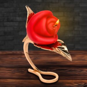 AH228 Burning Passion Rose Candle with Holder