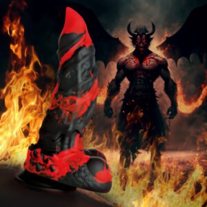 AH264 Fire Demon Monster Silicone Dildo