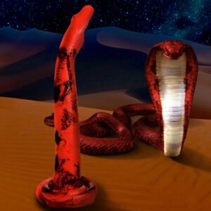 AH281-XL King Cobra Silicone Dildo - 18 Inch