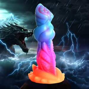AH291 Aqua-Cock Glow-In-The-Dark Silicone Dildo
