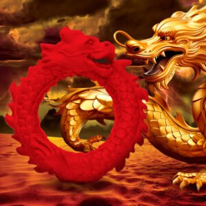 AH296 Rise of the Dragon Silicone Cock Ring