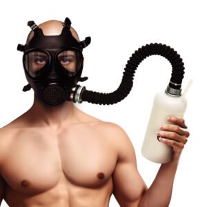AH302 Inhaler Gas Mask with Bottle
