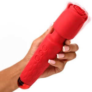 AH318 Deluxe Silicone Rose Wand