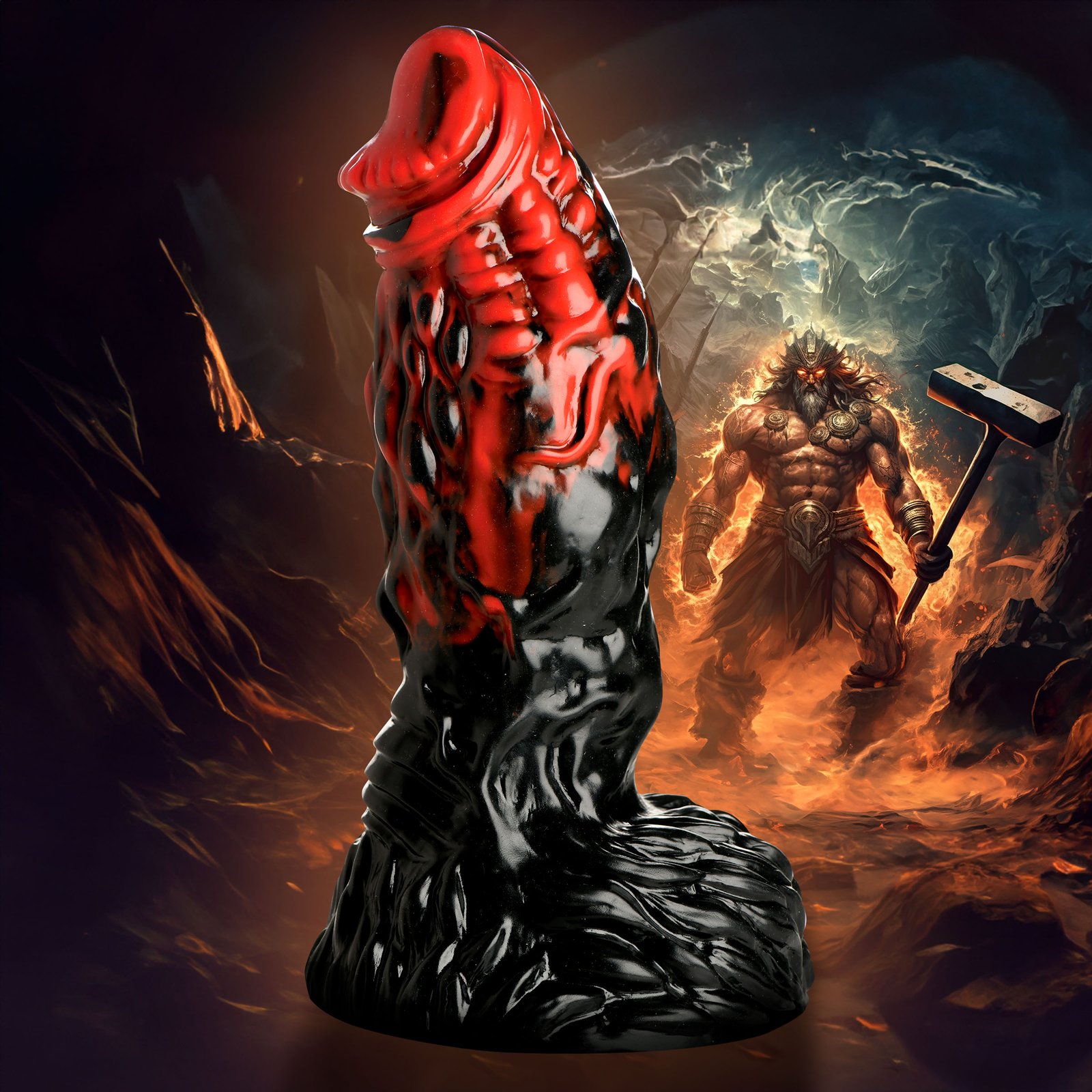 AH320_MAIN AH320 Vulcan Silicone Dildo