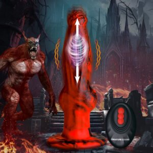 AH327 Hell Wolf Thrusting and Vibrating Silicone Dildo