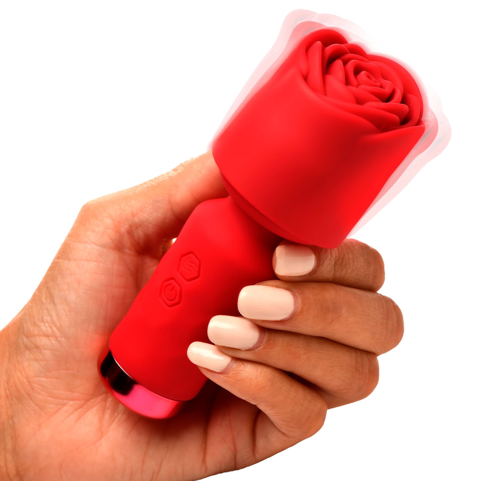 AH339_STD-MAIN AH339 Pleasure Rose-Petite Mini Silicone Rose Wand