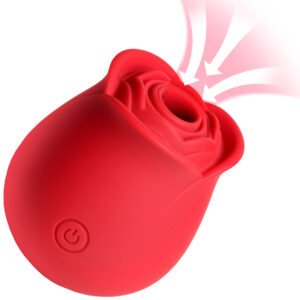 AH340-Red The Perfect Rose Clitoral Stimulator - Red