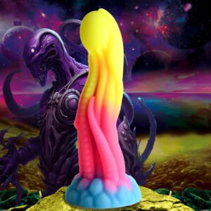AH352 Tenta-Glow Glow-In-The-Dark Silicone Dildo