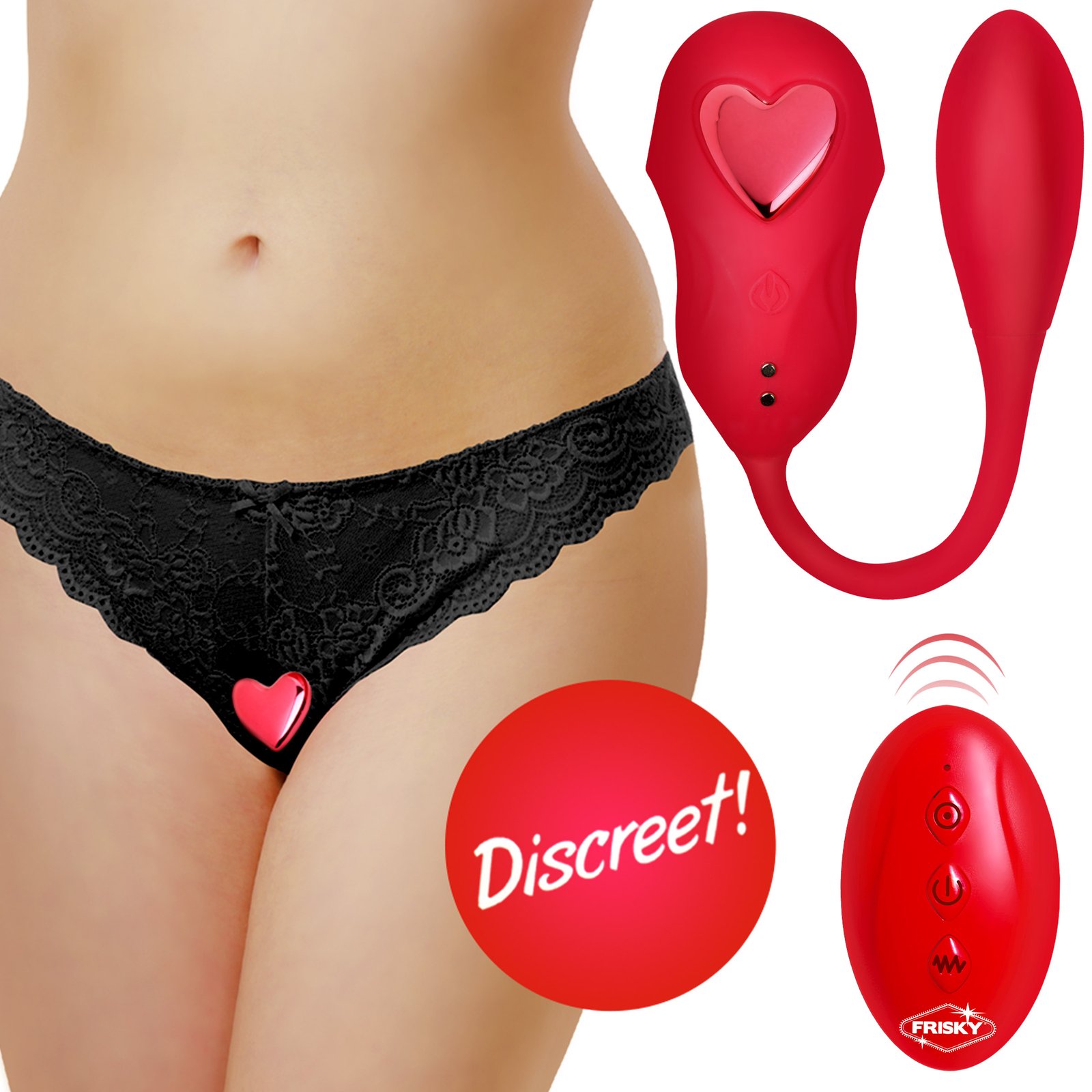 AH369_STD-MAIN_3 AH369 Double Love Connection Silicone Panty Vibe with Remote Control