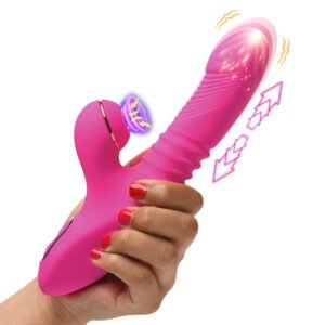 AH388 Pro-Thrust Thrusting Suction Silicone Rabbit Vibrator