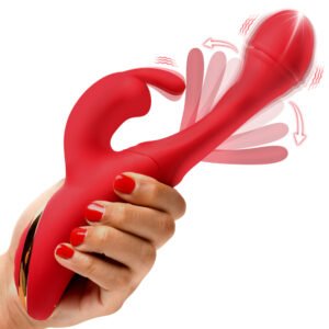 AH389 Flicking Silicone Rabbit Vibrator
