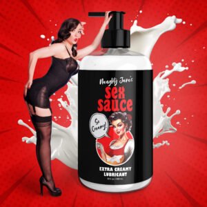 AH397-16oz Naughty Jane's Sex Sauce Extra Creamy Lubricant - 16oz