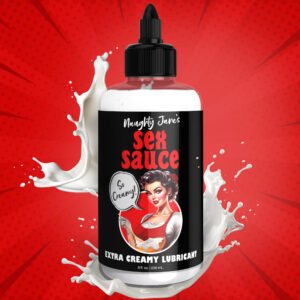 AH397-8oz Naughty Jane's Sex Sauce Extra Creamy Lubricant - 8oz