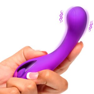 AH432-Purple G-Spot Silicone Vibrator - Purple