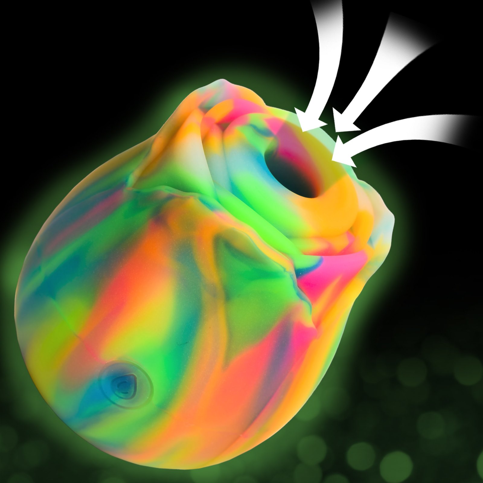 AH435_MAIN AH435 Glow Rose Glow-in-the-Dark Clitoral Stimulator