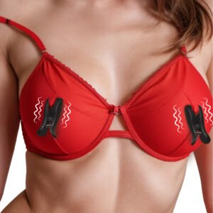 AH439 Dark Grip Wireless Vibrating Nipple Clamps