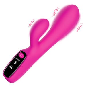 AH450 Silicone Rabbit Vibrator with Digital Display