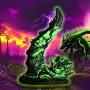 AH491 Glowzilla Glow-In-The-Dark Silicone Dildo