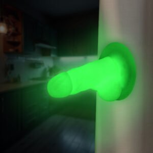 AH498 Glow-In-The-Dark Suction Snap-on Peckers