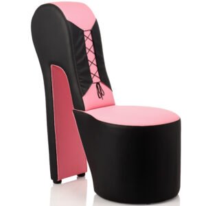 AH514-Pink Stiletto Corset Chair - Pink