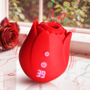 AH517 Cyber Rose Sucking & Vibrating Digital Clitoral Stimulator