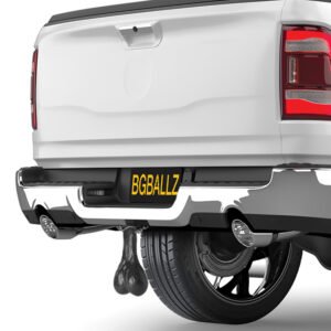 AH537-Black Large Truck Nuts - Black