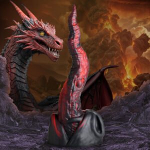 AH538 Dragon Tongue Silicone Dildo