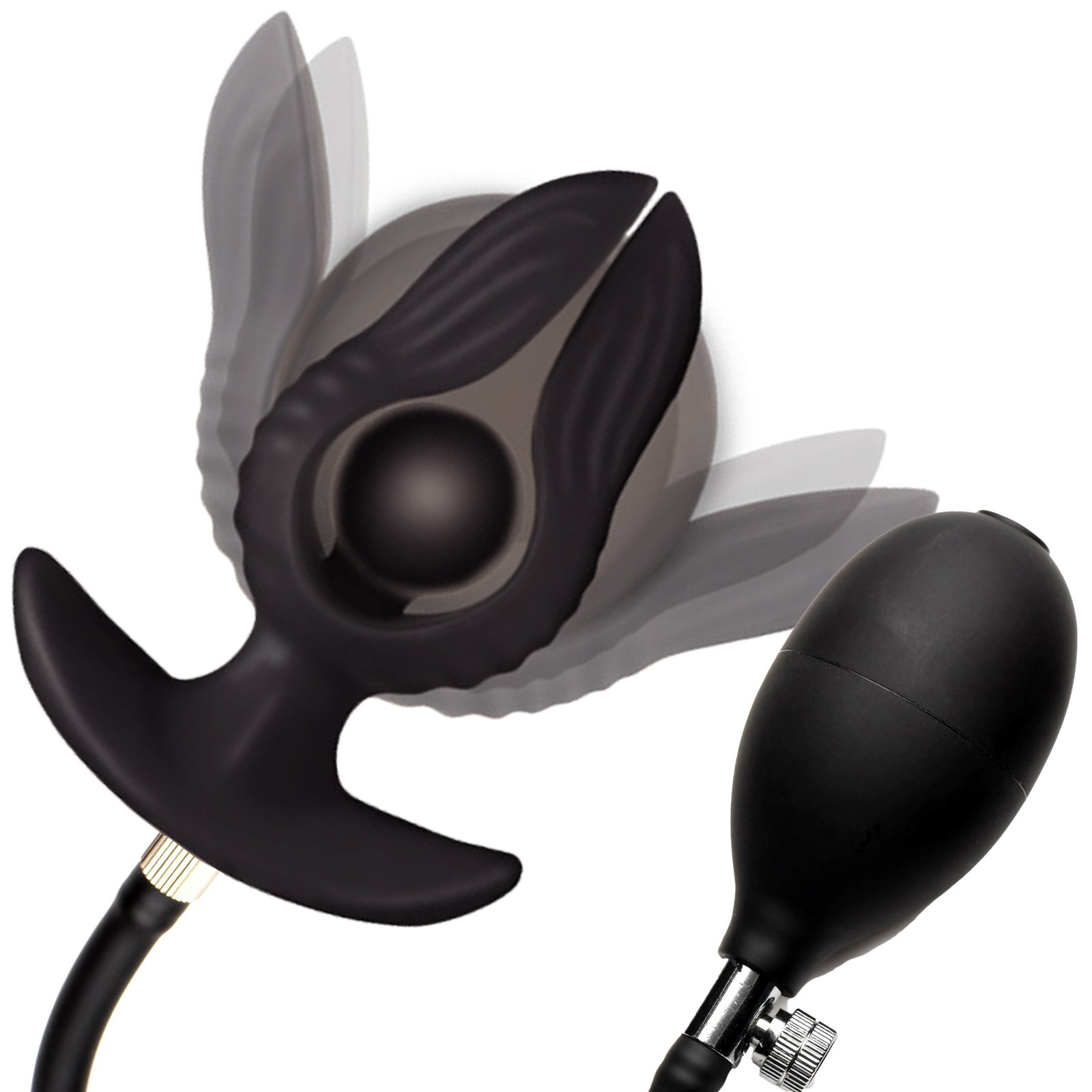 AH547_MAIN AH547 Dark Pearl Inflatable Vibrating Butt Plug