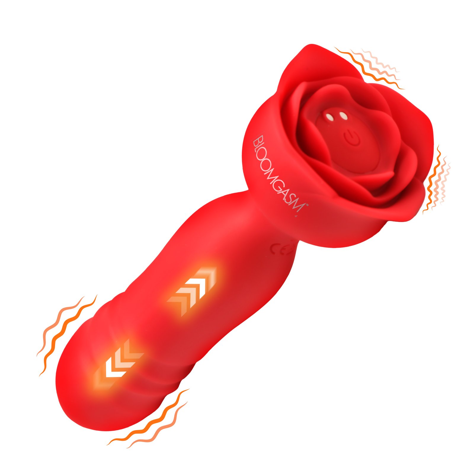AH573_AMZN-MAIN AH573 Rose Delight Silicone Thrusting Vibrator