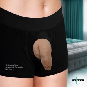 AH579-Med 5.1" Uncut Silicone Packer Dildo - Medium