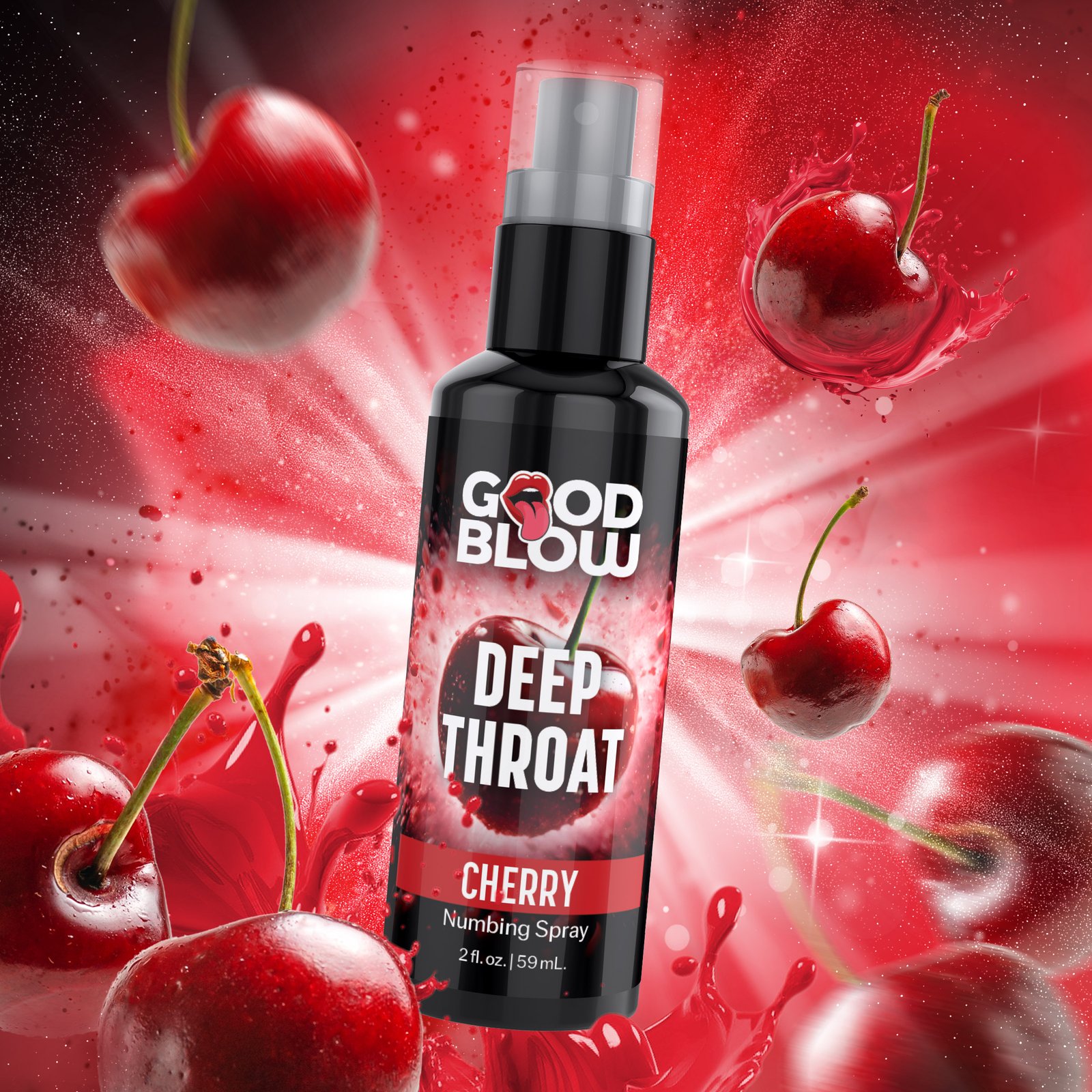 AH588_CHERRY_STD-MAIN AH588-Cherry Deep Throat Cherry Numbing Spray