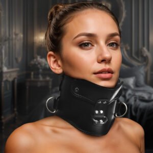 AH607 Rigid Locking Posture Collar w/ Chin Brace