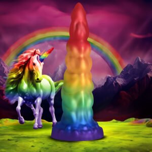 AH619 Magic Rider Unicorn Silicone Dildo
