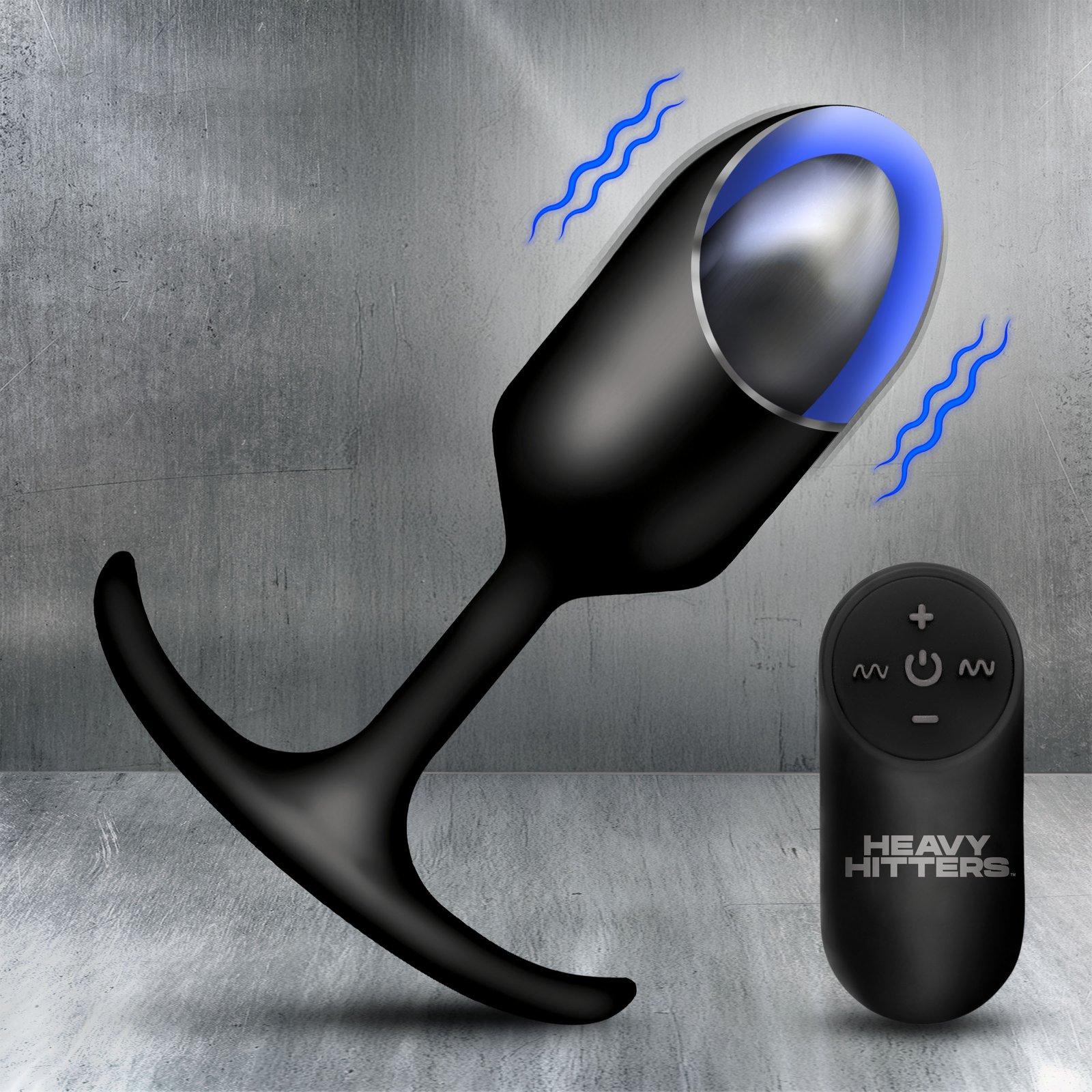 AH640_XL_STD_MAIN AH640-XL Vibrating XL Weighted Silicone Anal Plug