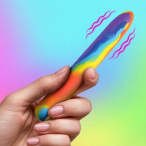 AH709 Rainbow Silicone Vibrator