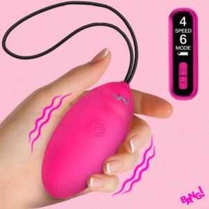 AH746 Vibrating Silicone Egg with Digital Remote