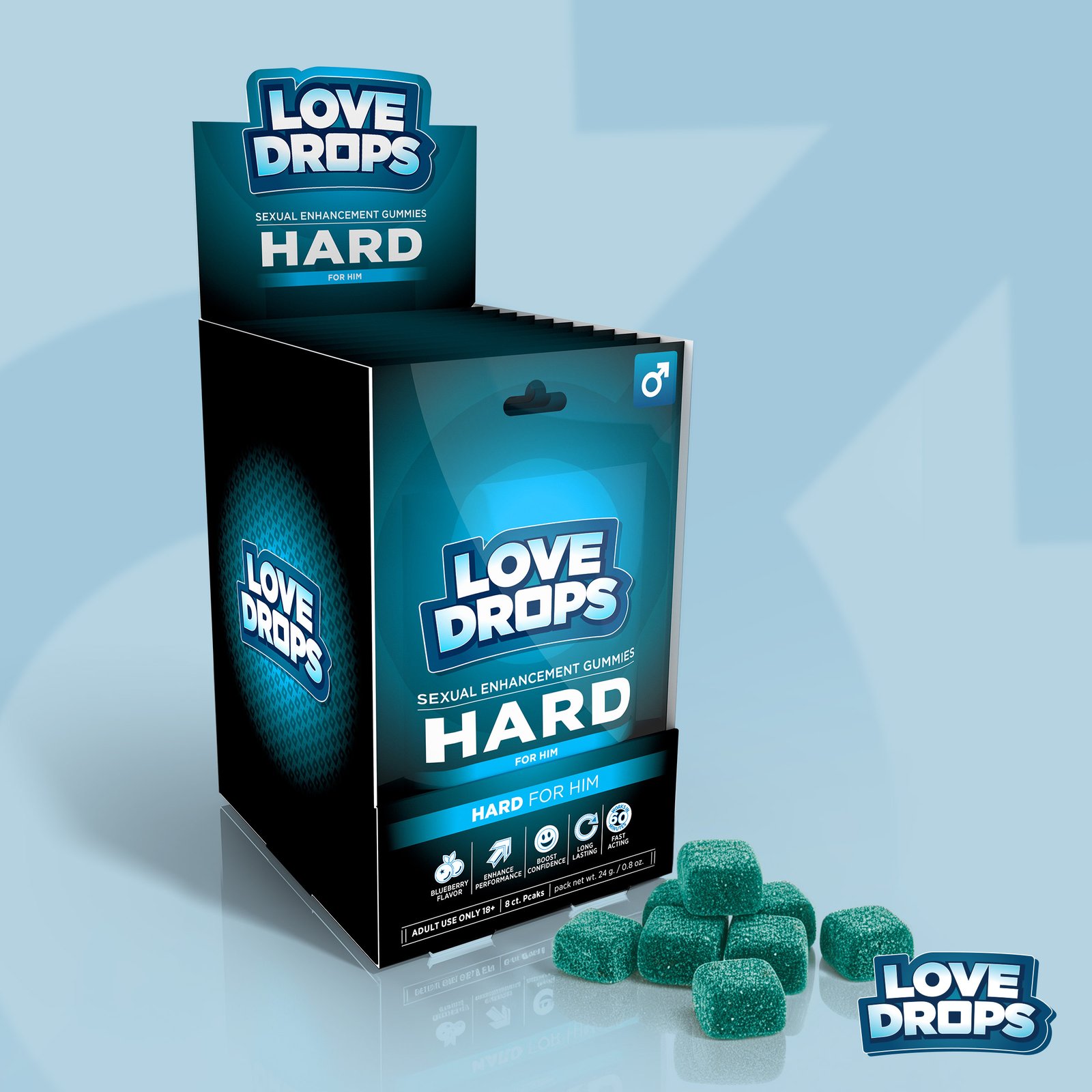 AH790_STD-MAIN AH790 Sexual Enhancement Gummies for Him - Hard POP Display 12ct
