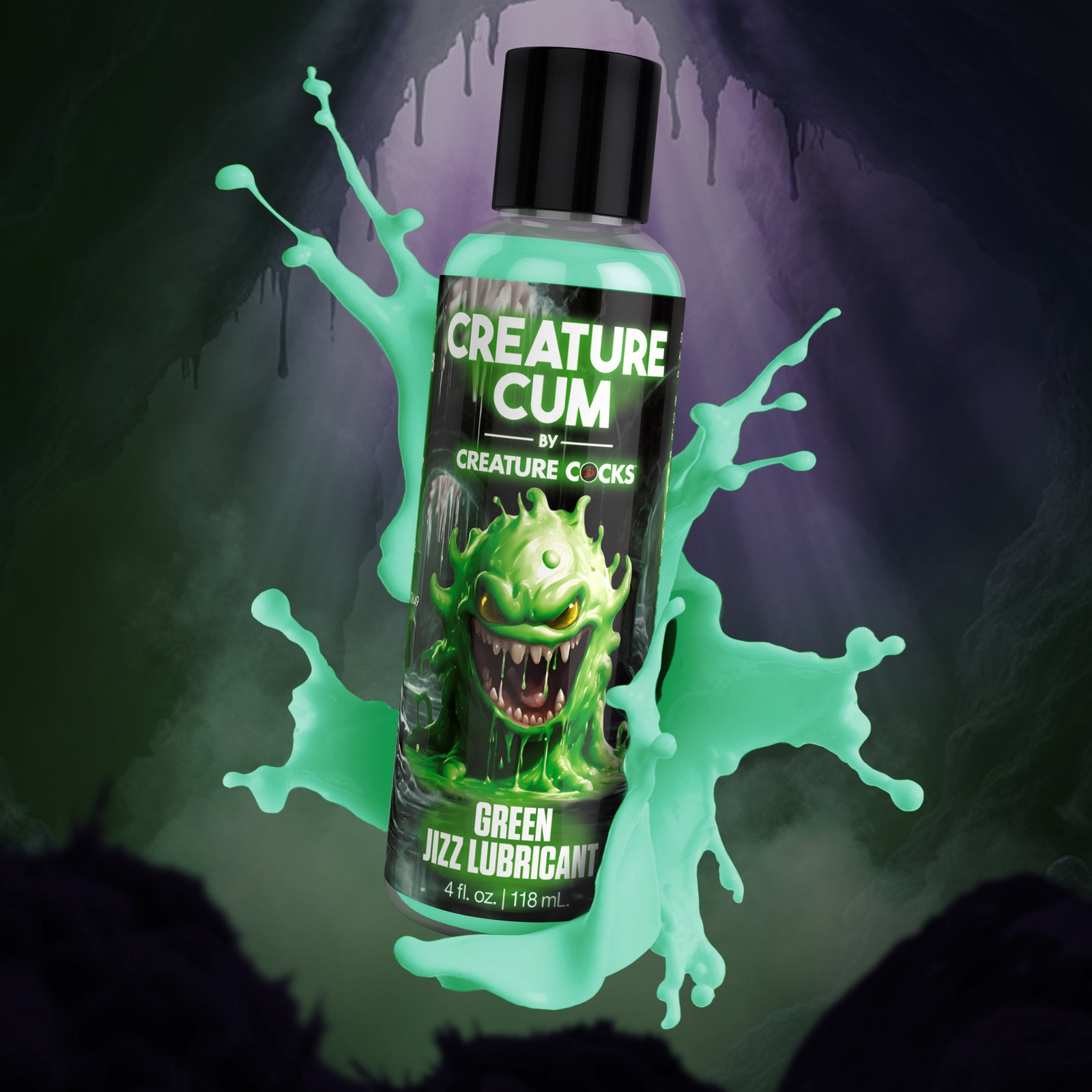 AH798_4oz_STD-MAIN AH798-4oz Creature Cum Green Jizz Lubricant - 4oz