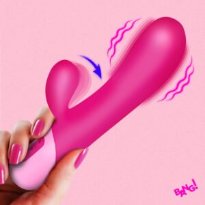 AH845 Clit Tapping Vibrating Rabbit - Pink