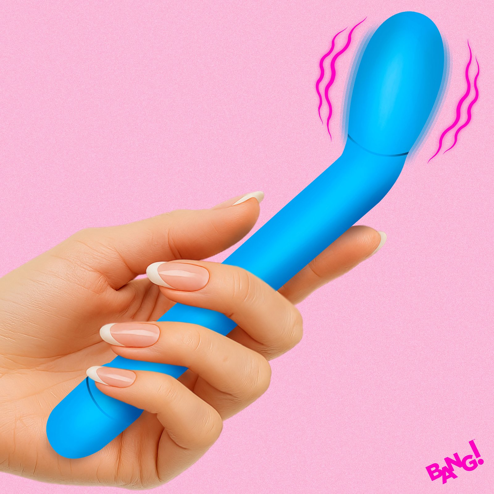 AH903-Blue_STD-MAIN AH903-Blue Slim G-Spot Vibrator - Blue