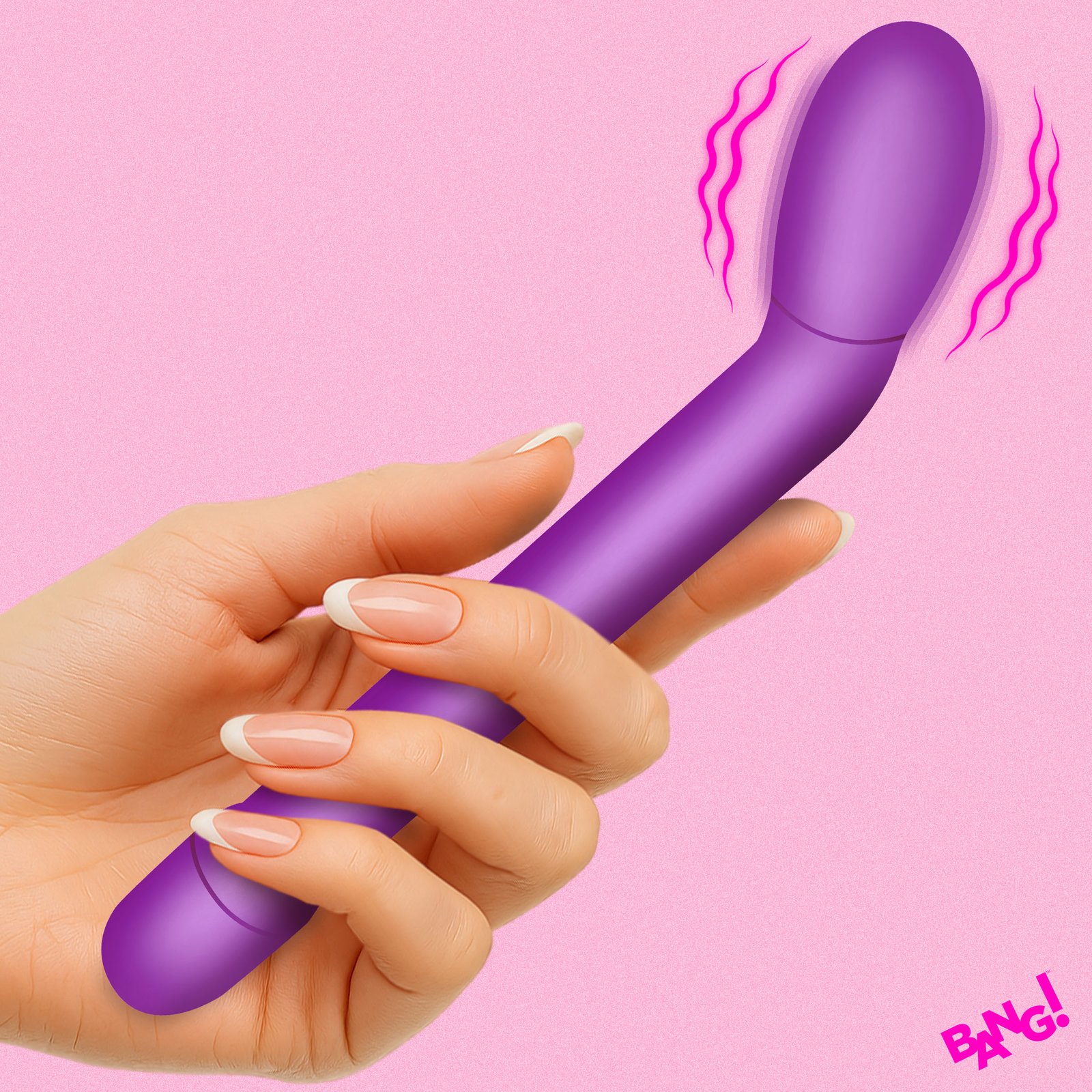AH903-Purple_STD-MAIN AH903-Purple Slim G-Spot Vibrator - Purple