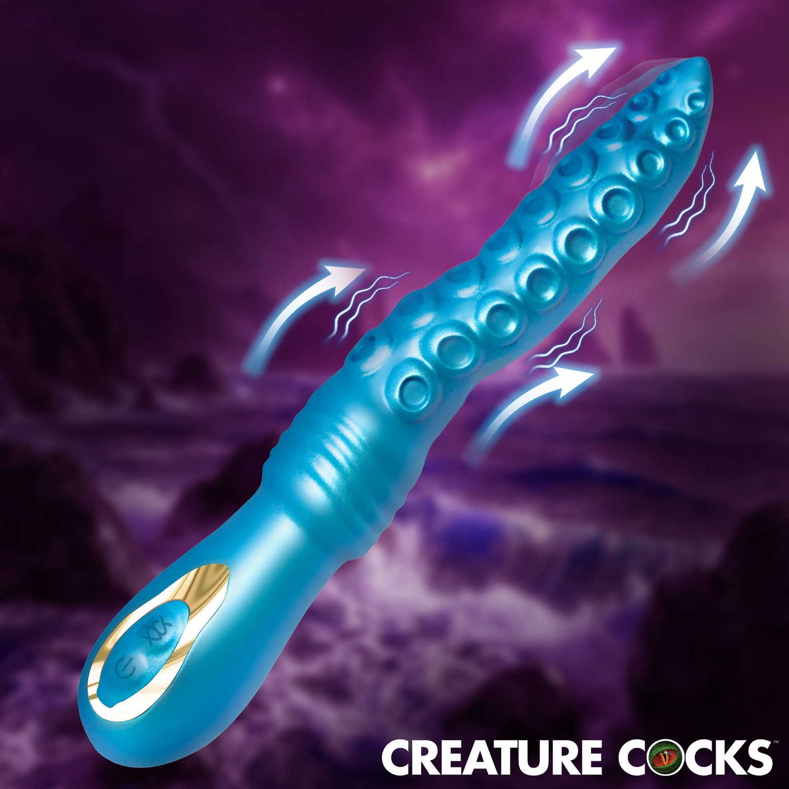 AH911-MAIN AH911 Tenta-Squirm Squirming Silicone Vibrator