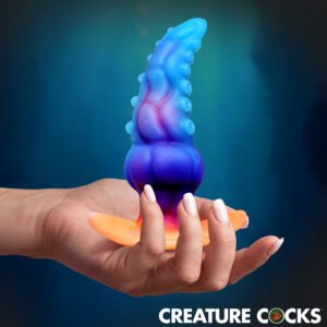 AH971 Glowtopus Glow-in-the-Dark Silicone Anal Plug